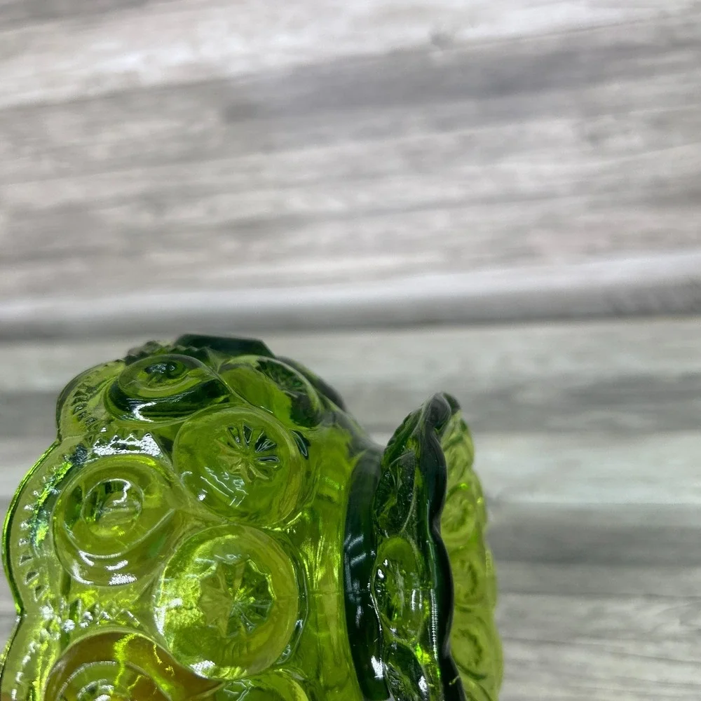 L. E. Smith Emerald Green Moon and Stars‎ Fairy Light Bottom ONLY Vintage Base